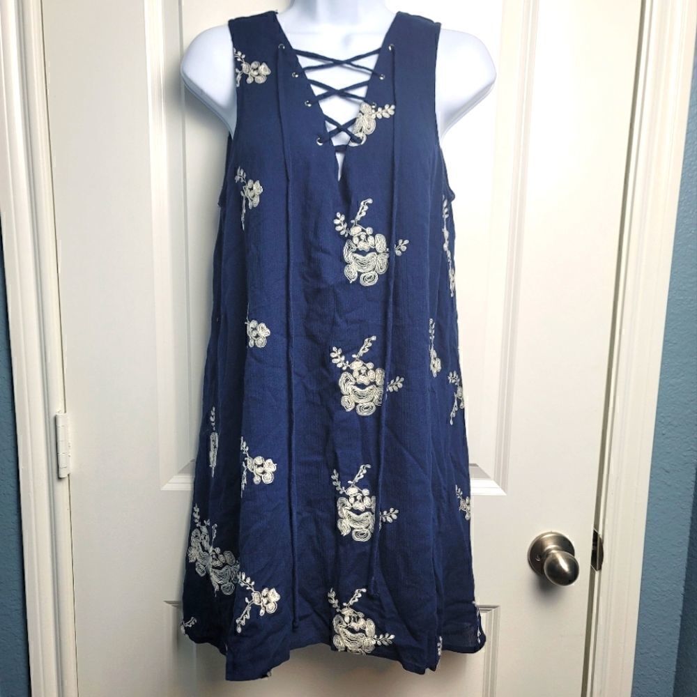 ALTAR'D STATE Embroidered Floral Dress